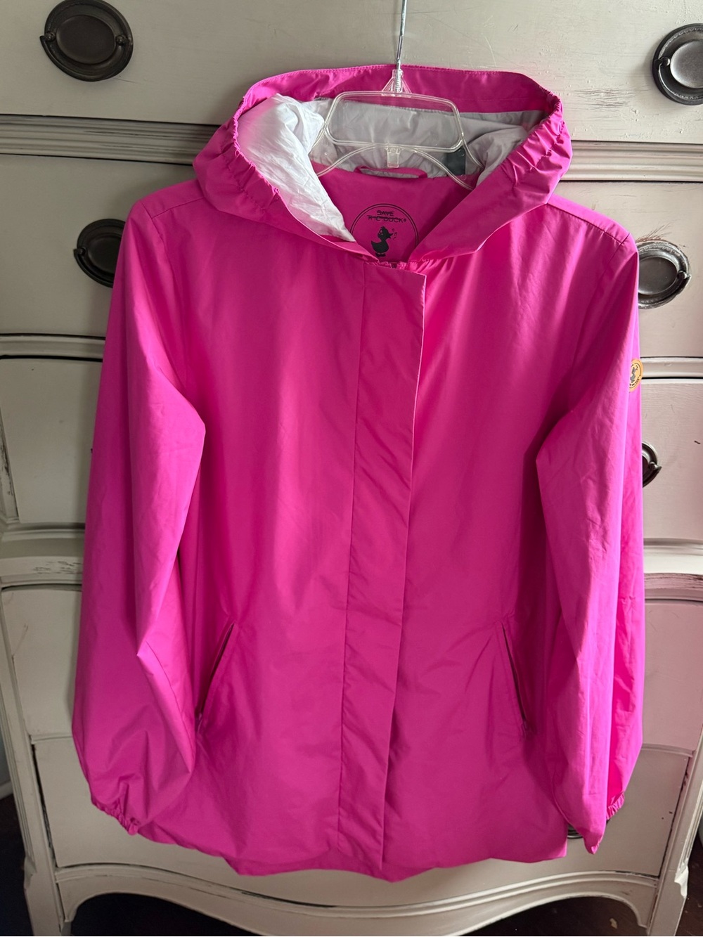 Save The Duck Qiana Nylon Waterproof Hooded Rain Jacket 16